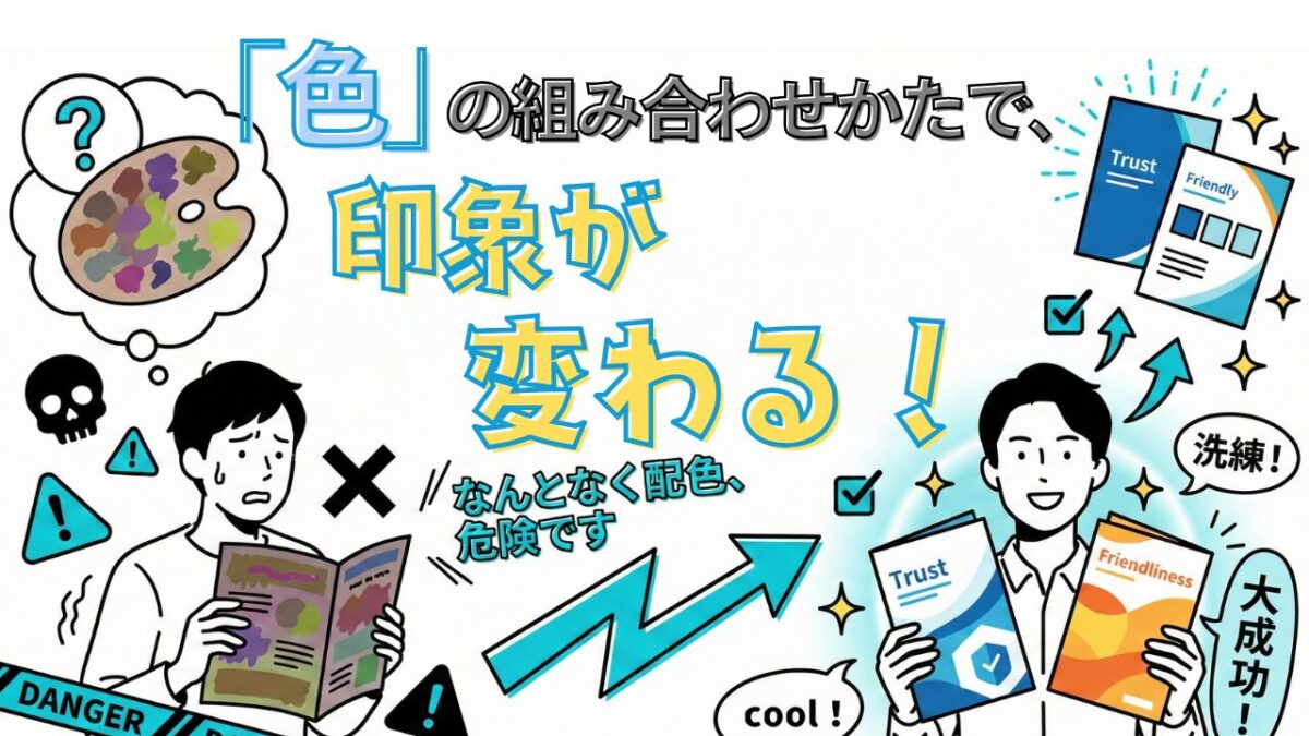 「色」の組み合わせで、印象は劇的に変わる！