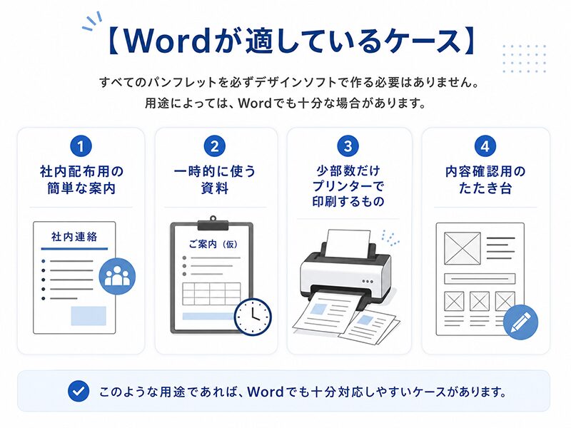 Wordが適しているケース